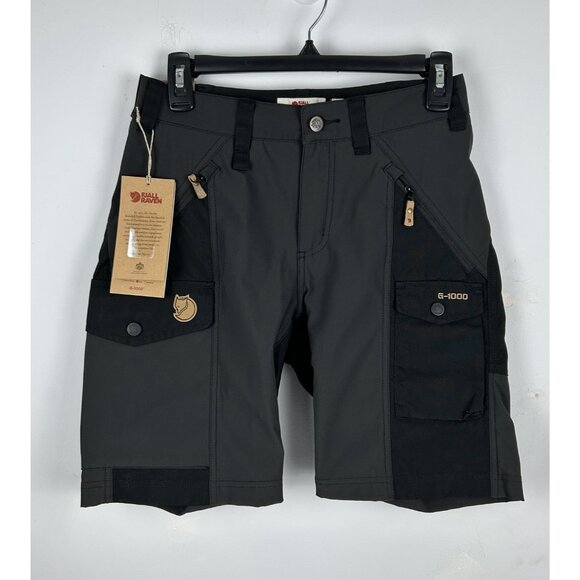 Fjallraven Nikka Curved Womens Shorts Black G1000 Size 26 Waist - Picture 1 of 16